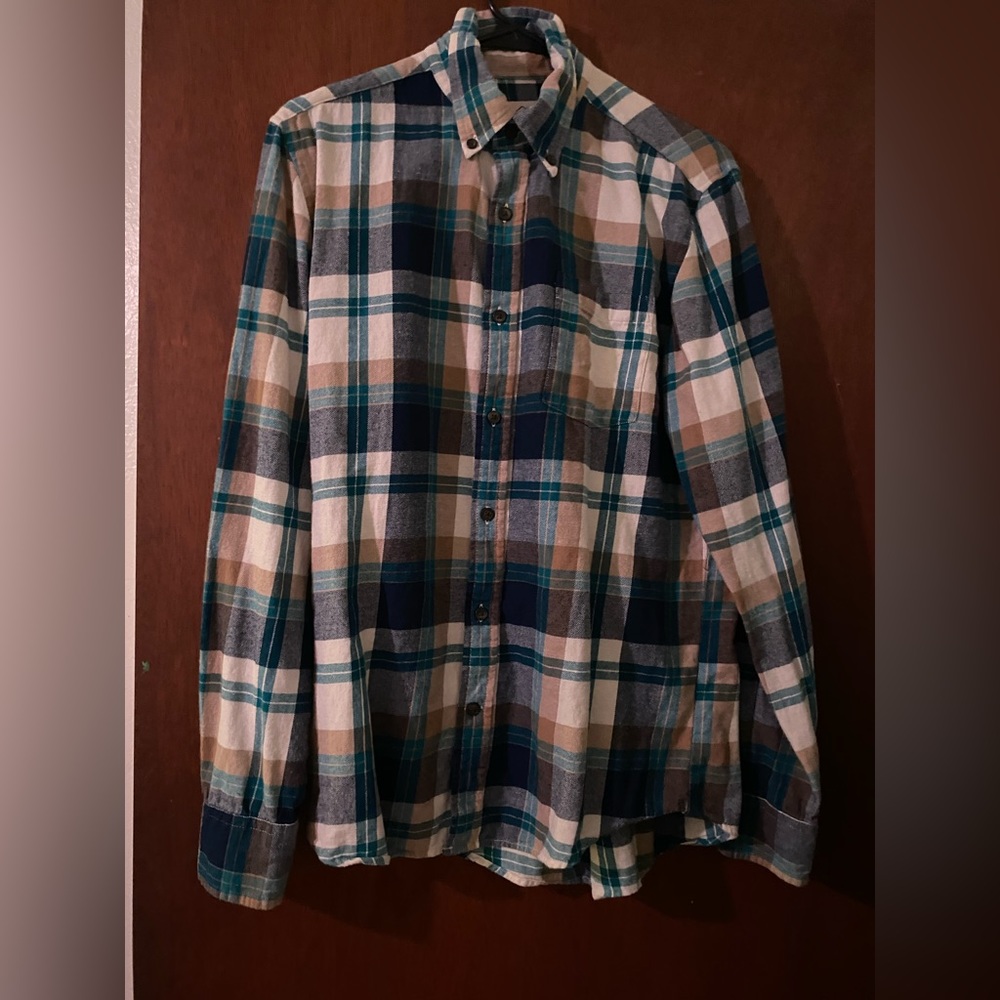St. John's Bay Plaid Shirt Small